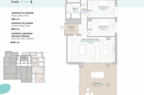 3 bed apartment in Calpe