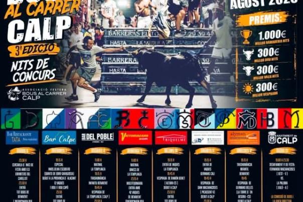 Fiestas in Calpe: "Bous Al Carrer" (6th - 13th August 2026)
