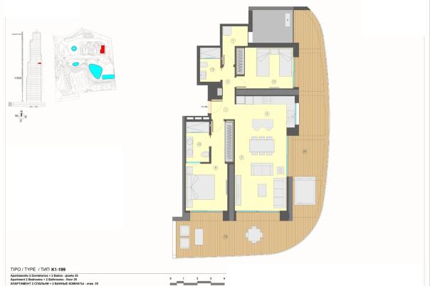 2 bed apartments - flats in Benidorm
