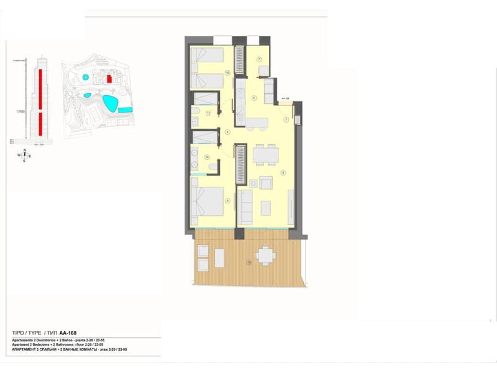 2 bed apartments - flats in Benidorm
