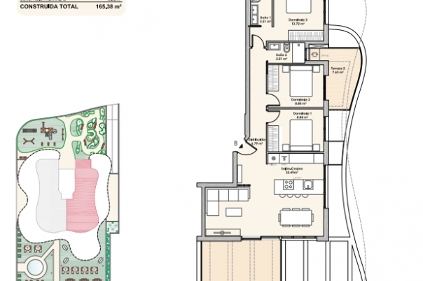 3 bed apartamento in Calpe / Calp