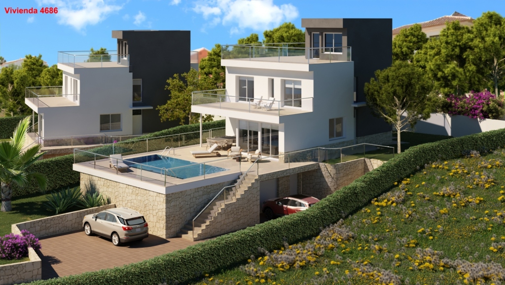 4 bed villas in Calpe