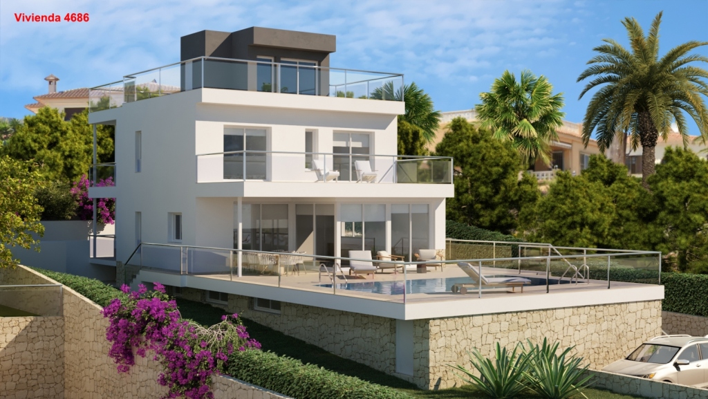 4 bed villas in Calpe