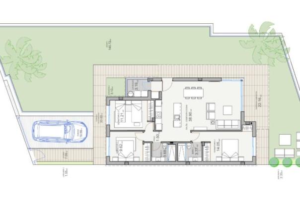 3 bed villa in Polop