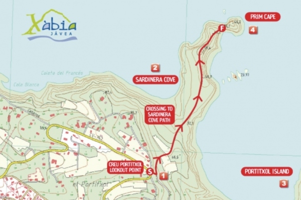 Guide to Javea Walks: Cap Prim SL - CV 98