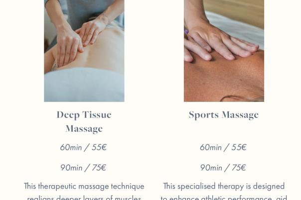 Soul & Sea Javea - Deep Tissue Massage with Kate Moss