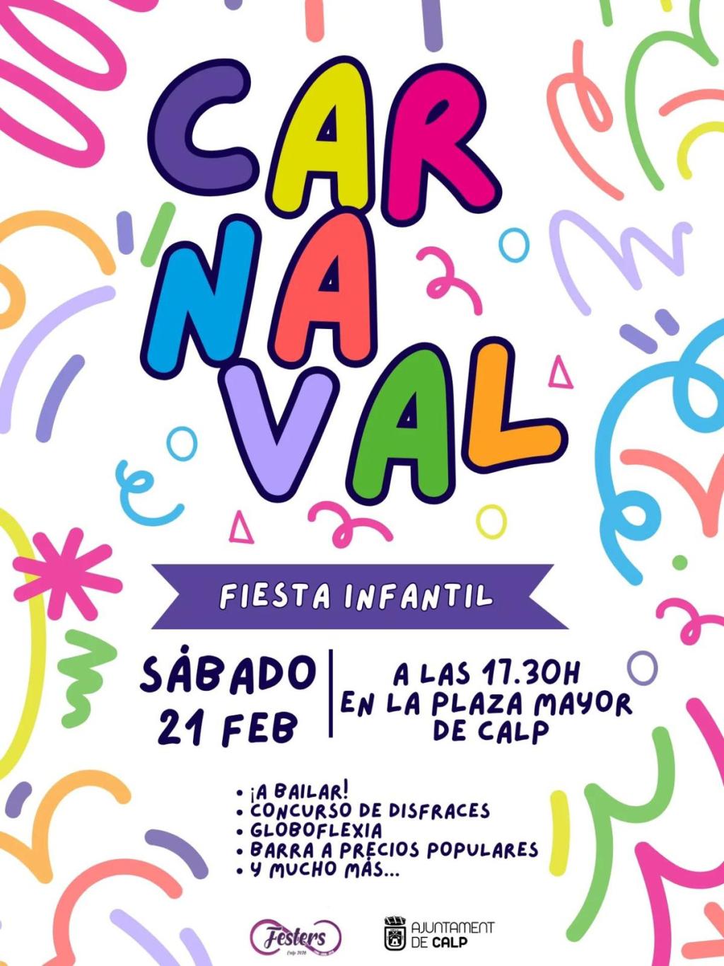 Fiestas in Calpe: Carnival (February 2027)