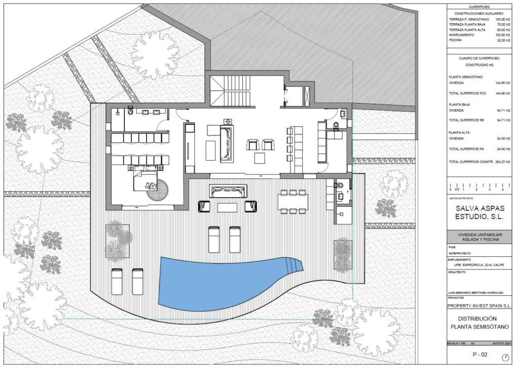 3 bed villa in Calpe