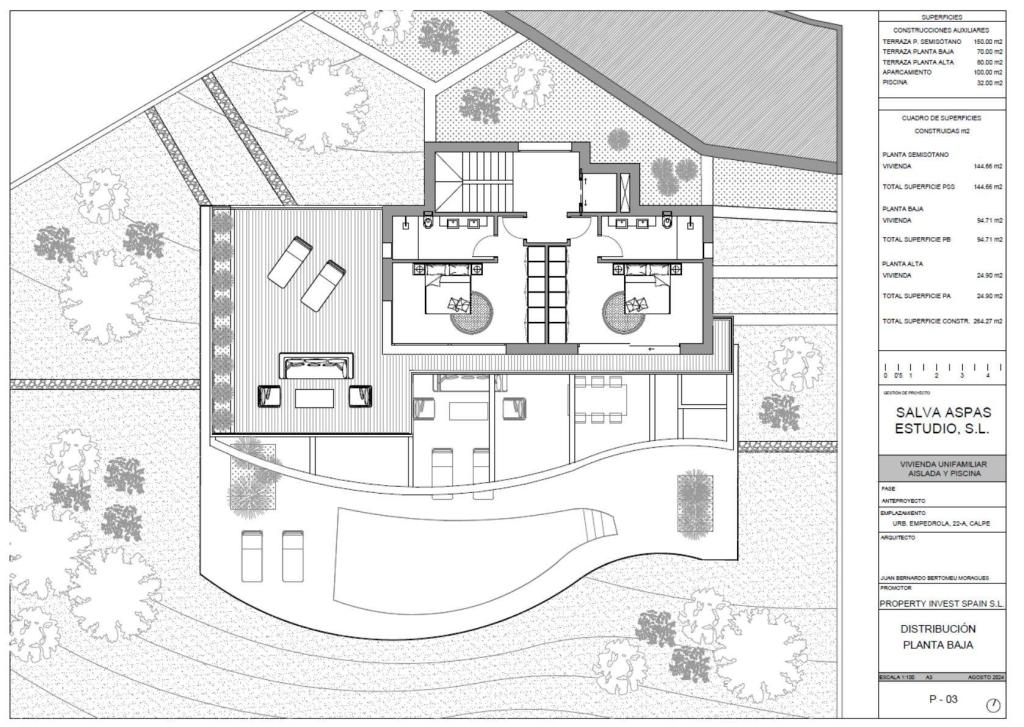 3 bed villa in Calpe