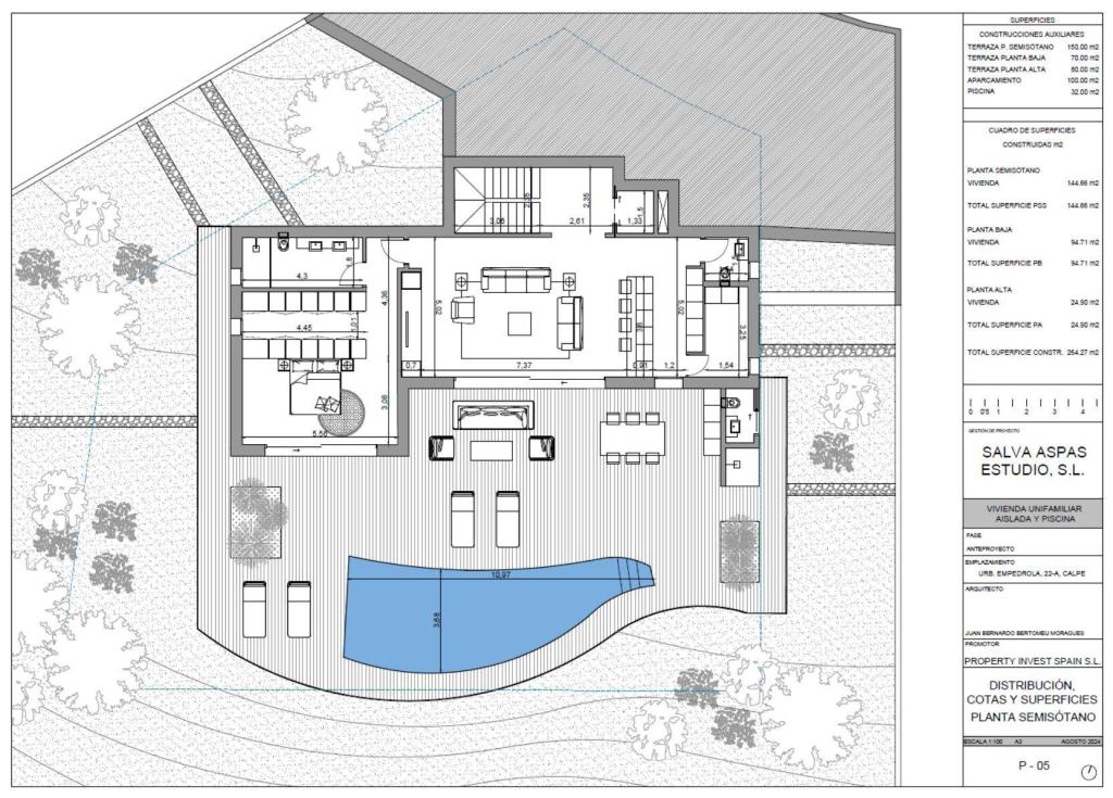 3 bed villa in Calpe