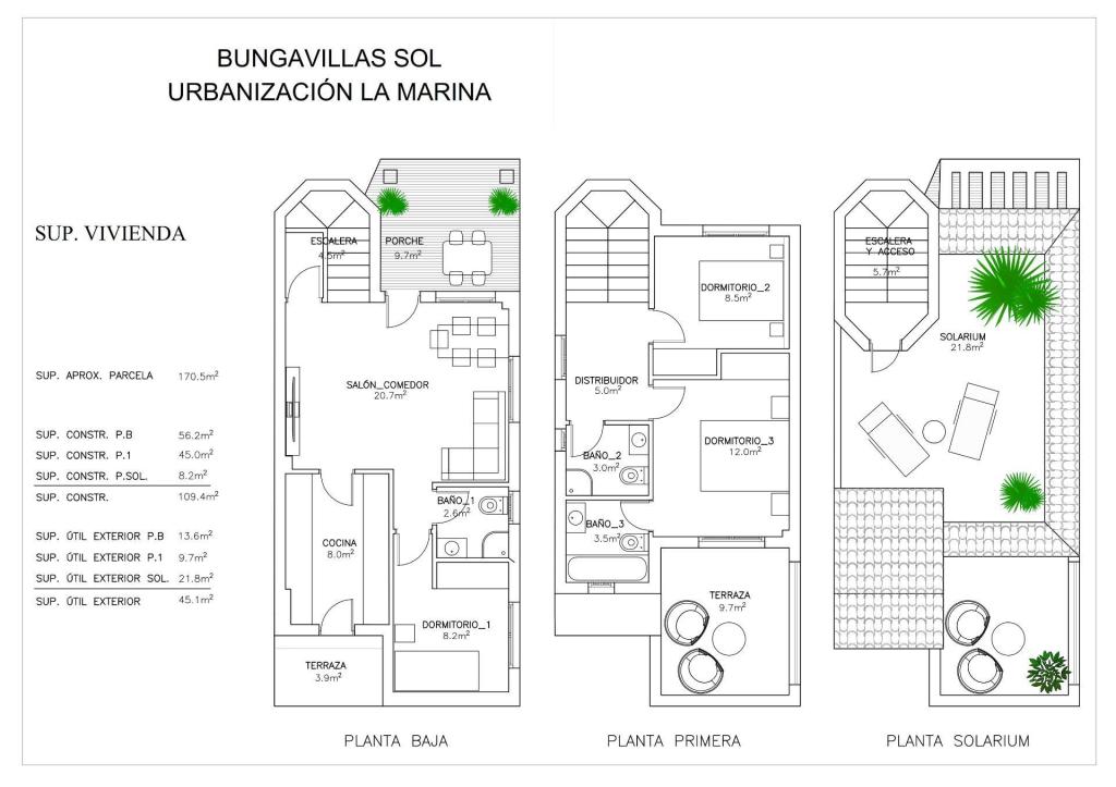3 bed villa in San Fulgencio