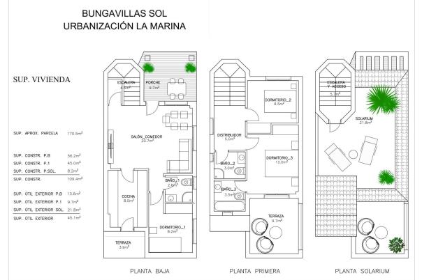 3 bed villa in San Fulgencio
