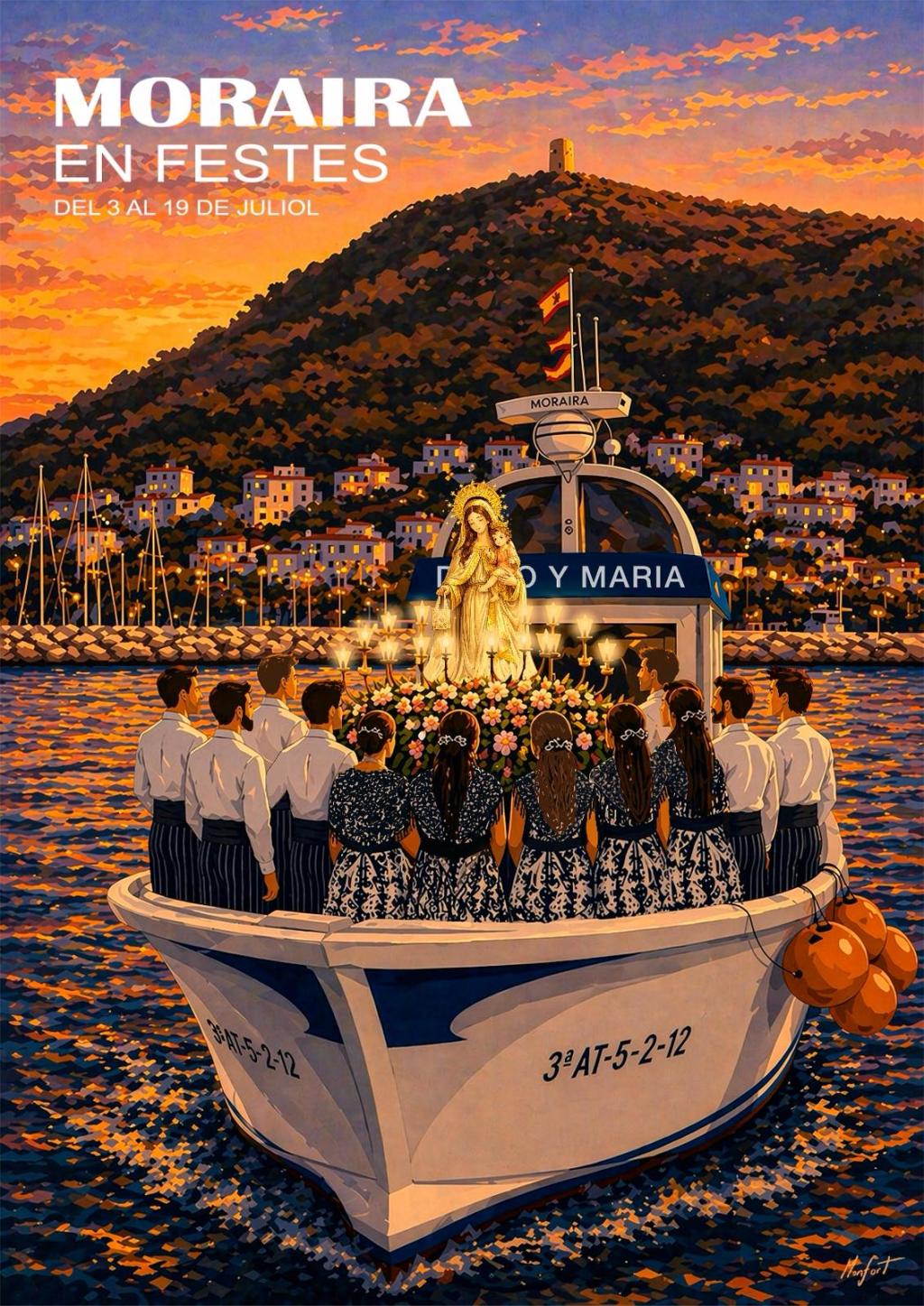 Fiestas in Moraira: "Virgen de Los Desamparados" / "Virgen del Carmen" / "Bous a la Mar" (July 2026)