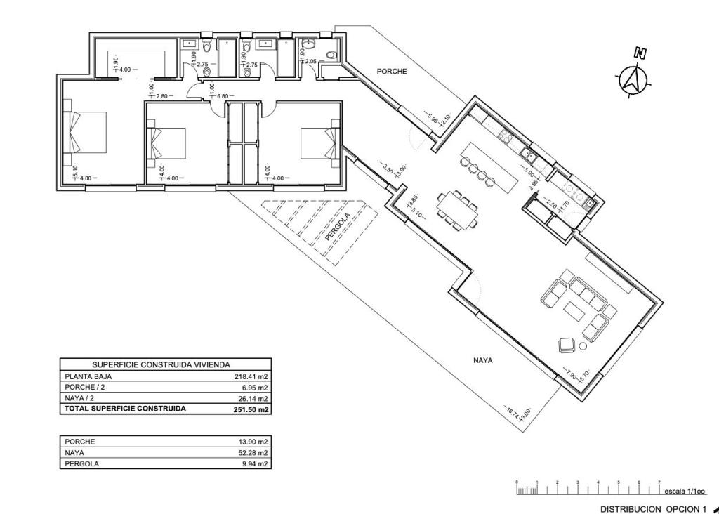 3 bed villas in Moraira