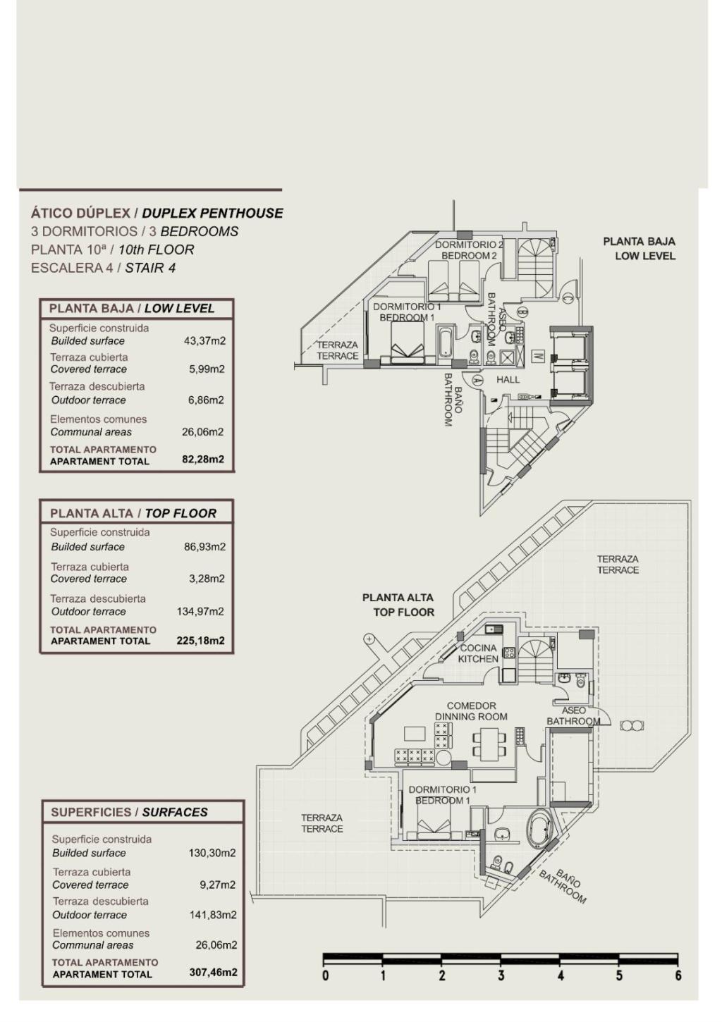 3 bed apartments - flats in Calpe