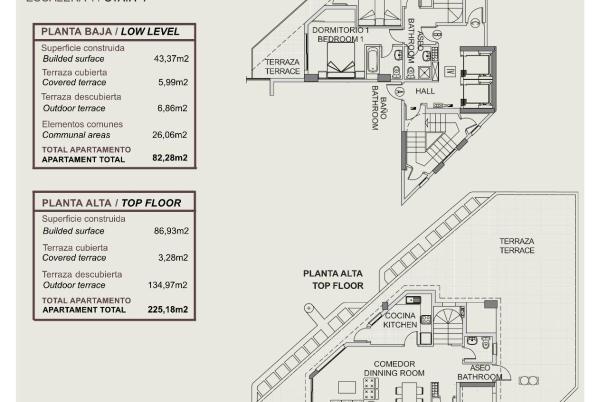 3 bed apartments - flats in Calpe