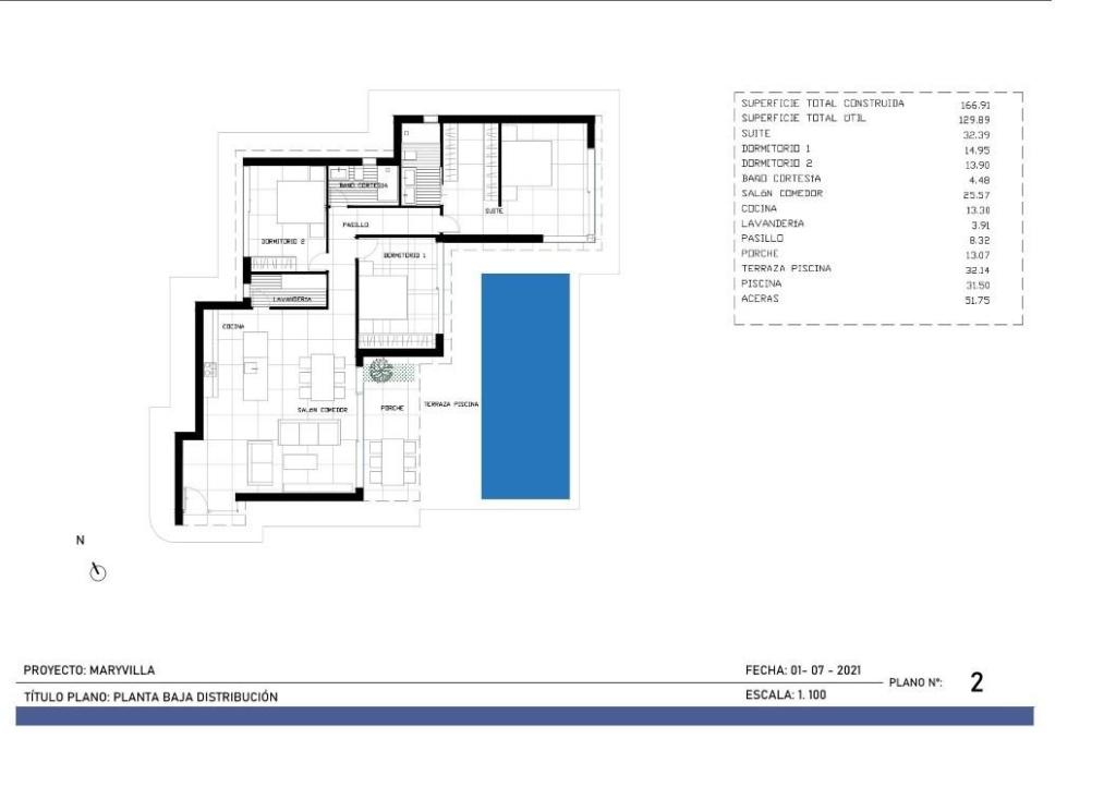 3 bed villa in Calpe