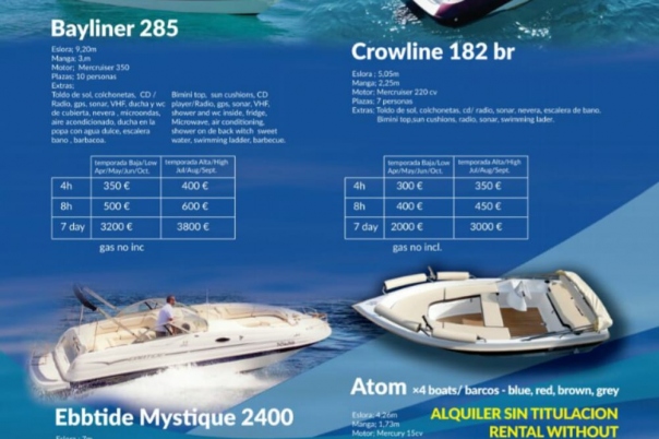 Calpe Diem - Boat Rentals & Villa Rental Calpe & Altea
