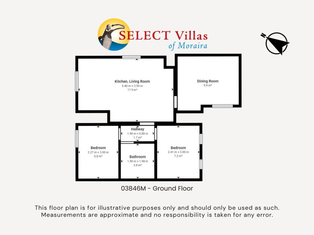 2 bed villa in Moraira