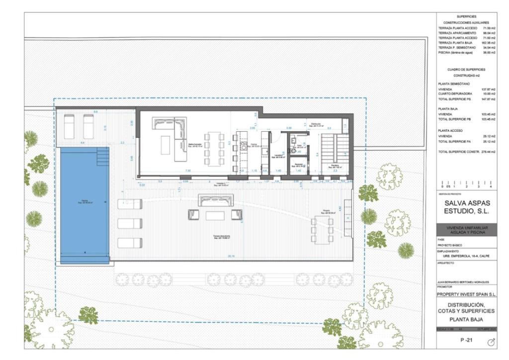 3 bed villa in Calpe