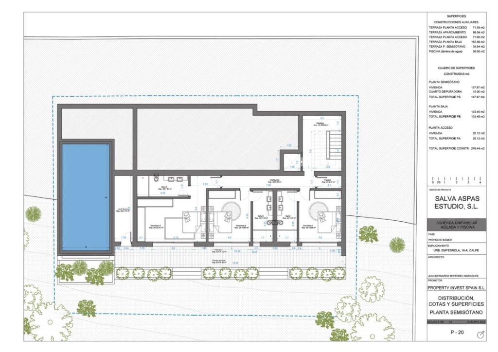 3 bed villa in Calpe