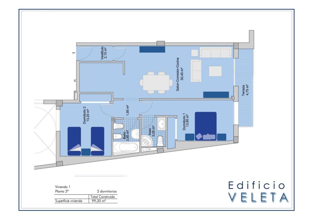 2 bed apartment in San Miguel de Salinas