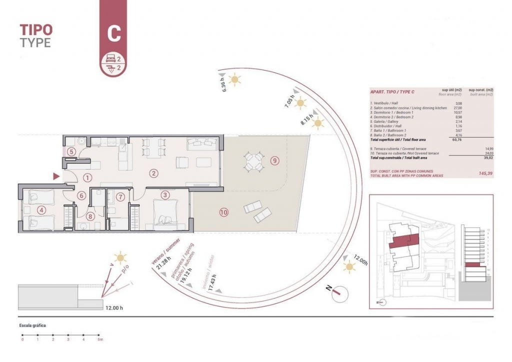 2 bed apartamento in Calpe / Calp