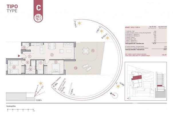 2 bed apartamento in Calpe / Calp