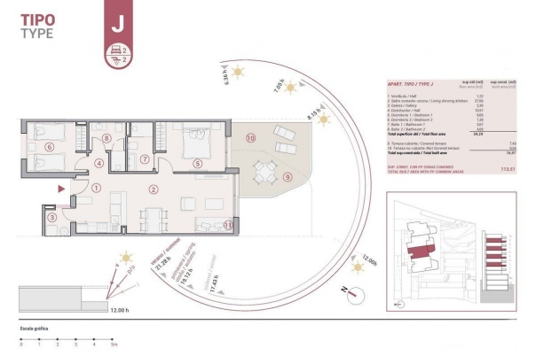 2 bed apartamento in Calpe / Calp