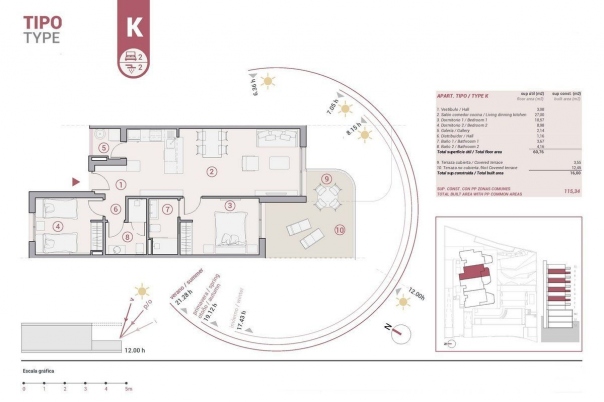 2 bed apartamento in Calpe / Calp