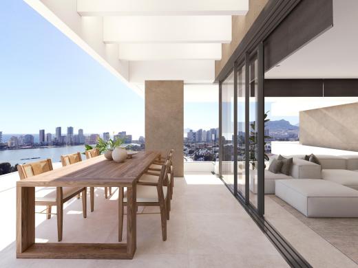 3 bed apartments - flats in Calpe
