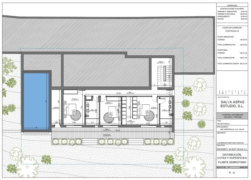 3 bed villa in Calpe