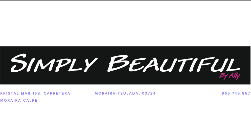 Simply Beautiful by Ally - Hair & Beauty Salon Moraira