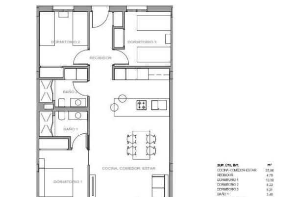 3 bed apartment in Guardamar del Segura