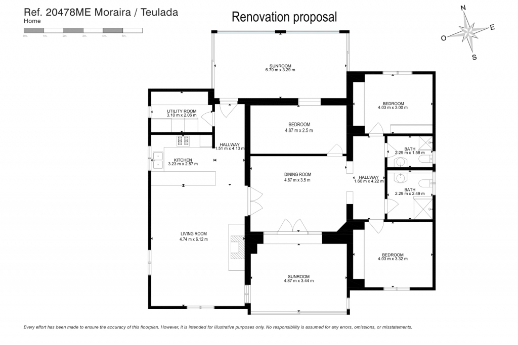 3 bed villa in Moraira