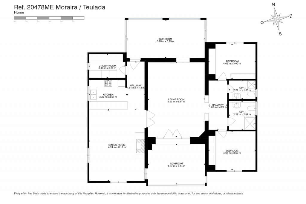 3 bed villa in Moraira