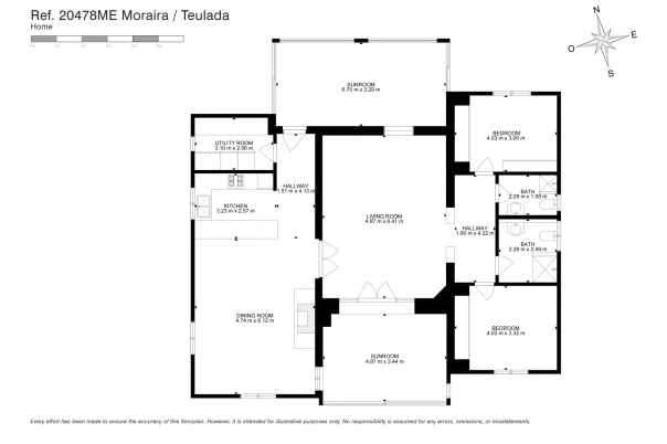 3 bed villa in Moraira
