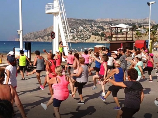 Zumba on the Beach in Calpe in August