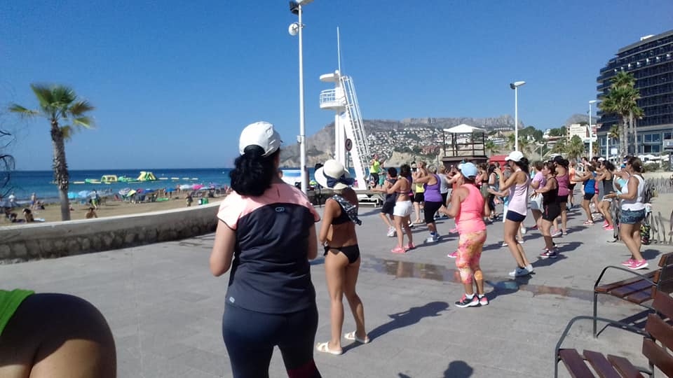 Zumba on the Beach in Calpe in August