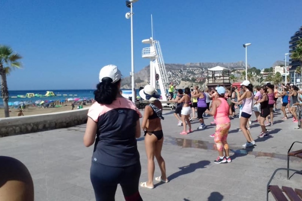 Zumba on the Beach in Calpe in August