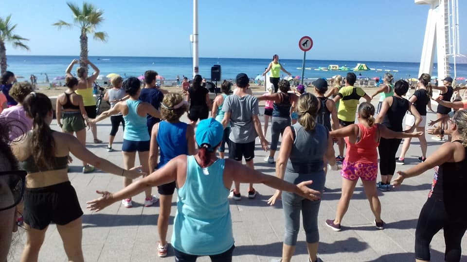 Zumba on the Beach in Calpe in August