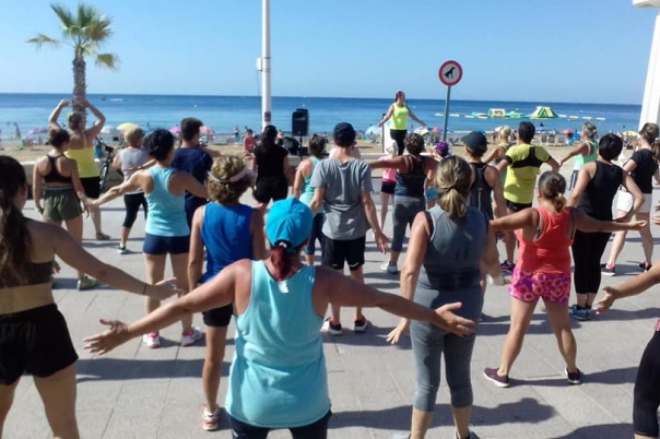 Zumba on the Beach in Calpe in August