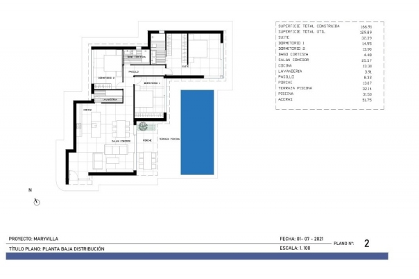 3 bed villa in Calpe