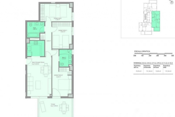 2 bed apartamento in Calpe / Calp