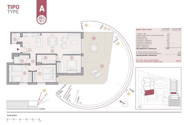 3 bed apartamento in Calpe / Calp