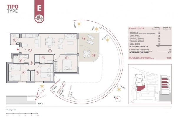 3 bed apartamento in Calpe / Calp