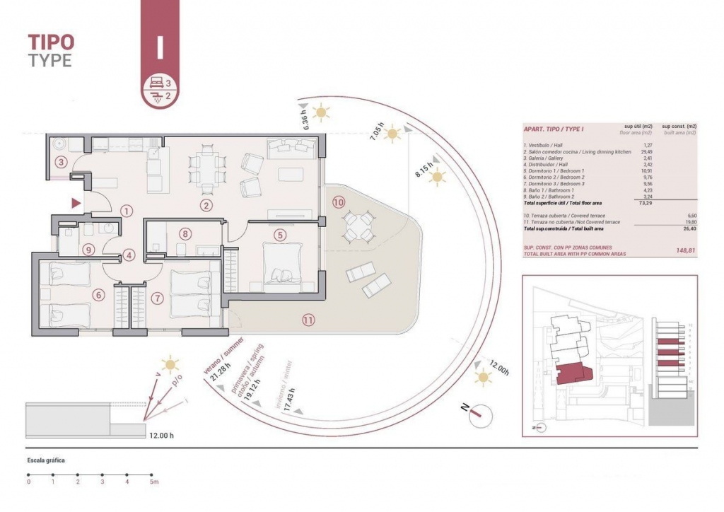 3 bed apartamento in Calpe / Calp