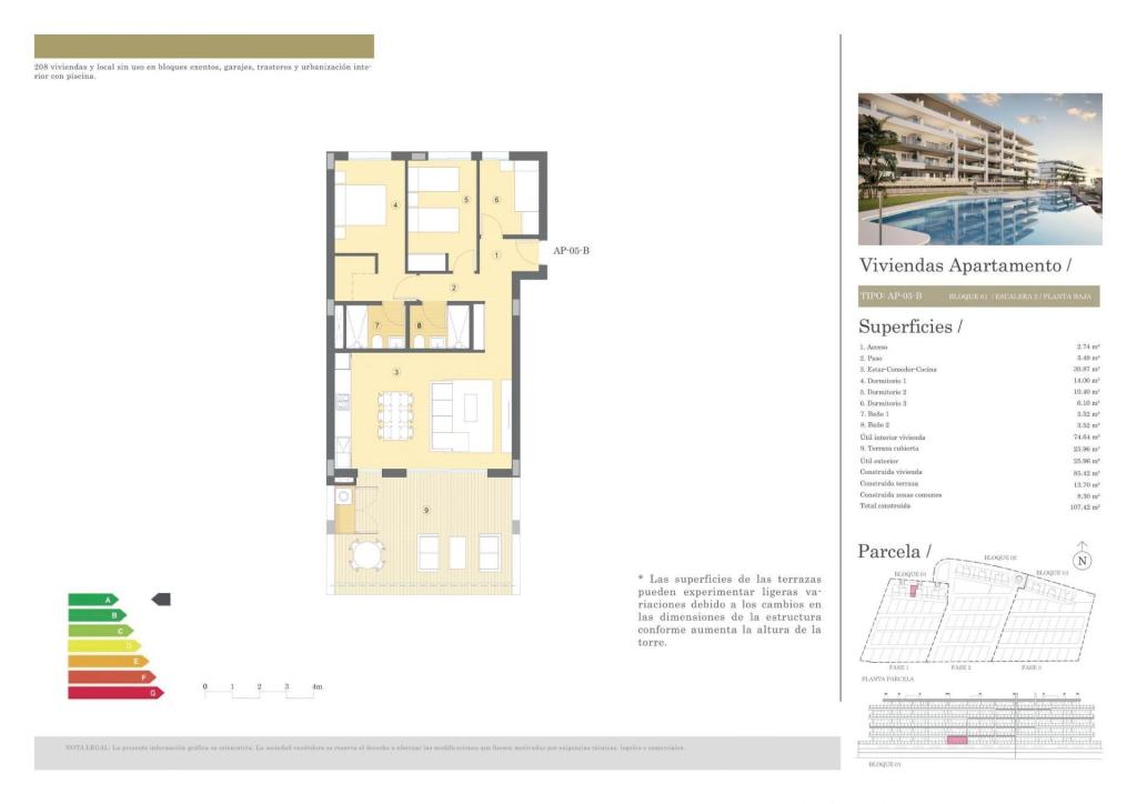 3 bed apartment in Muchamiel