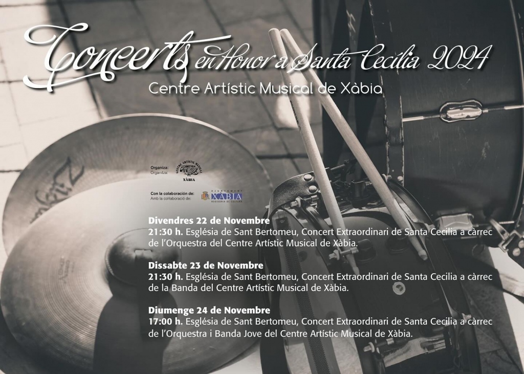 Fiestas in Moraira: Santa Cecilia (November 2025)
