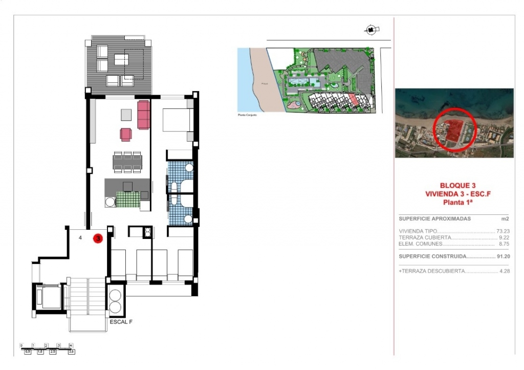 3 bed apartment in Denia